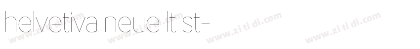helvetiva neue lt st字体转换